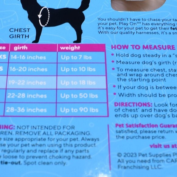 Dog Harness and Matching Collar Tropical Animal Print Set Size Small - Picture 3 of 8